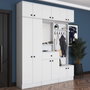 Hanah Home EA104 - 2569 Soporte de recibidor Blanco 179.6x226.4x37.5 cm